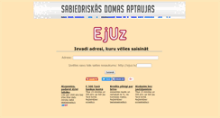 Desktop Screenshot of ejuz.lv